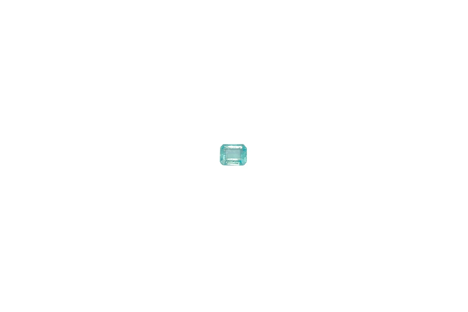1.38ct Natural Paraiba Tourmaline Square Cut Loose Gemstone From Brazil — view 1